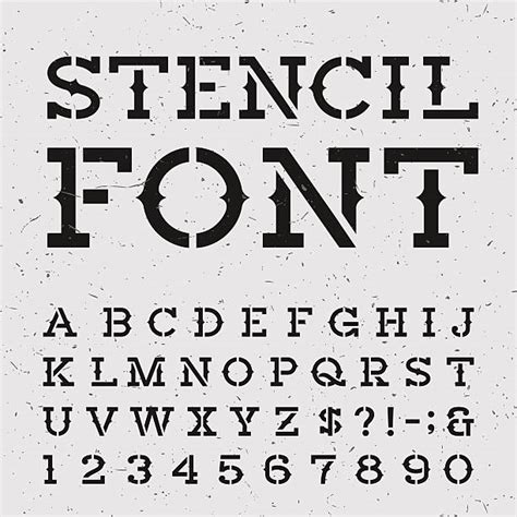 Vintage Stencil Font Stock Photos Pictures And Royalty Free Images Istock