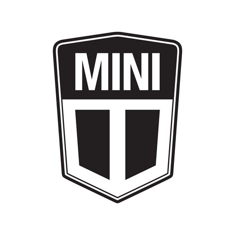 Classic Mini Car Black And White Logo Car Symbols And Emblems To
