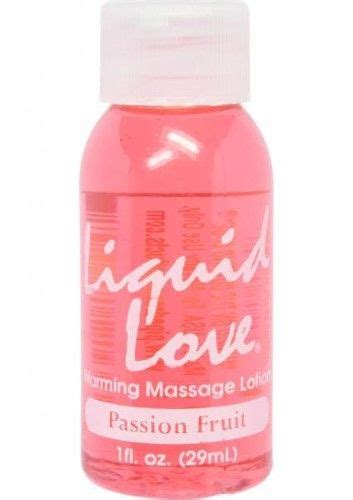 Liquid Love Warming Massage Lotion Passion Fruit 1oz And A Bottle Of Astroglide 25 Oz Brown