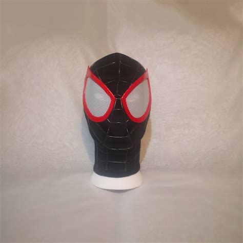 Miles Morales Mask Into The Spider Verse Etsy