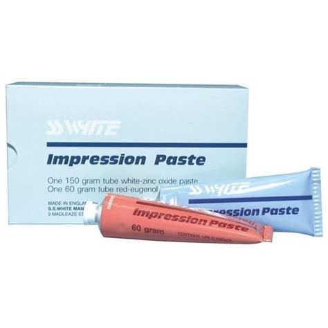 Ss White Impression Paste Each Impressions From Bf Mulholland Ltd Uk
