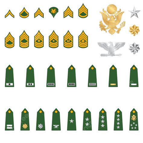 Military Rank Vector Png Images Military Ranks Shoulder Badges Eagle
