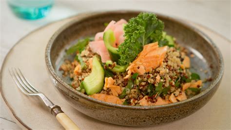 Smoked Salmon Quinoa Kale Salad Seafood Experts