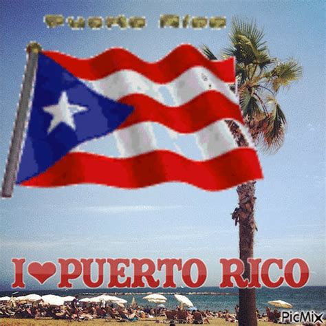 Flag Puerto Rico Animated Flag 