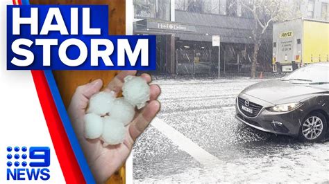 Severe Thunderstorms Dump Huge Hailstones On Nsw Coast 9 News