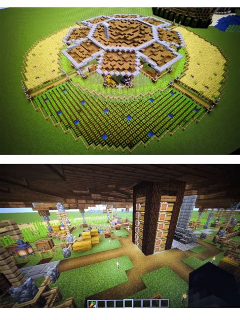 Cool Farm Design Minecraft Minecraft Farm Minecraft Architecture