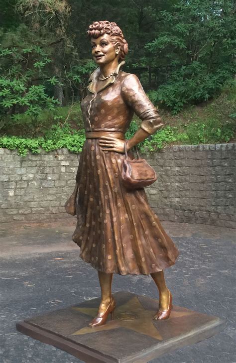 Lovely Lucille Ball Statue Replaces “scary Lucy” In Hometown Park