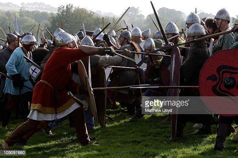 Enthusiasts Participate In The Annual Battle Of Hastings Re Enactment
