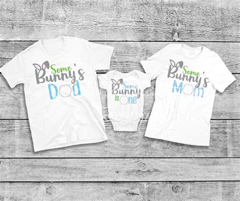 Some Bunny Is Two Birthday Shirt Bunny First Birthday 1st Etsy