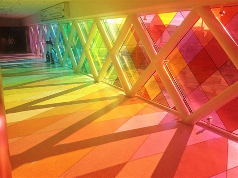 Rainbow Hallway Miami International Airport Rainbow Interior Roof