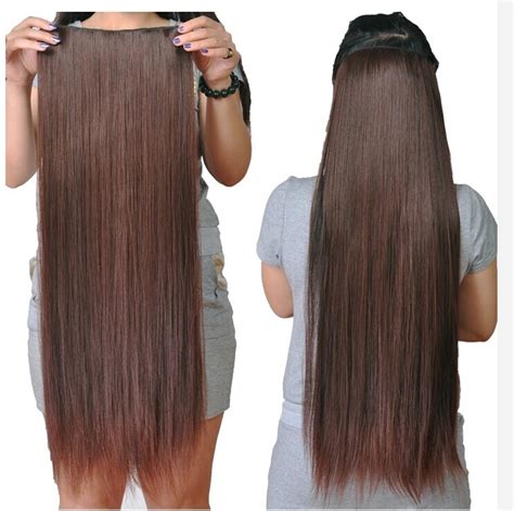 Clip In Hair Extension Cheap Long Straight Synthetic Ponytail Hair