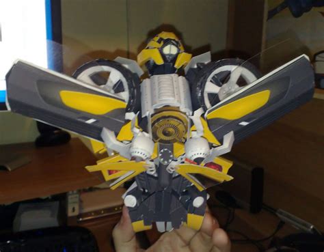 Paper Model Bumblebee Work In Progress