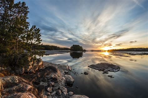 Sunset In The Voyageurs National Park Minnesota Zwz Picture