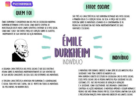 Sobre émile Durkheim é Incorreto Afirmar
