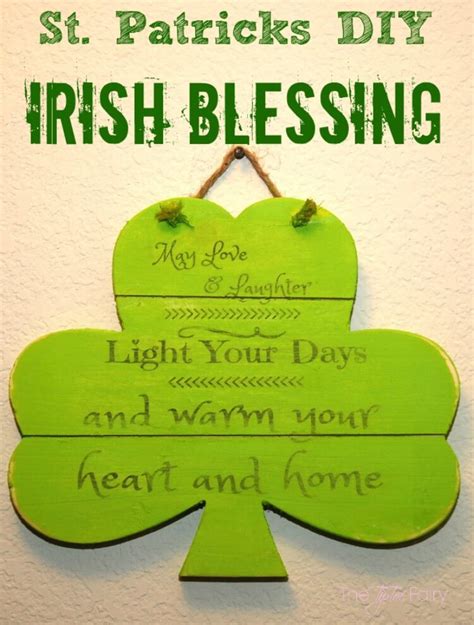 St Patrick S Day Diy Irish Blessing The Tiptoe Fairy