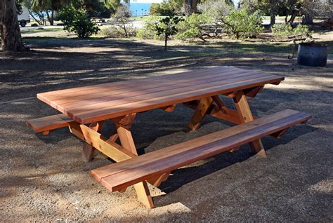Redwood Picnic Table Customize Your Redwood Table