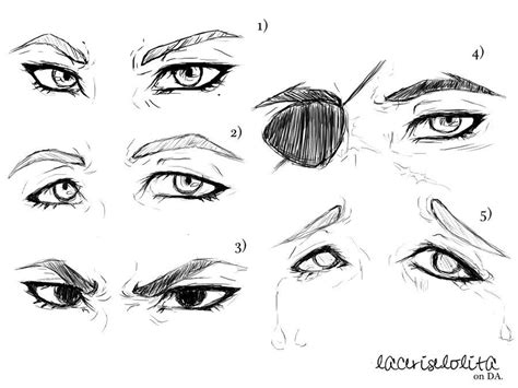 Rough Male Eye Sketches By Laceriselolita On Deviantart Eye Sketch