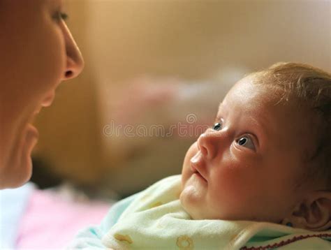 Mother And Her Newborn Baby Together Stock Photo Image Of Child