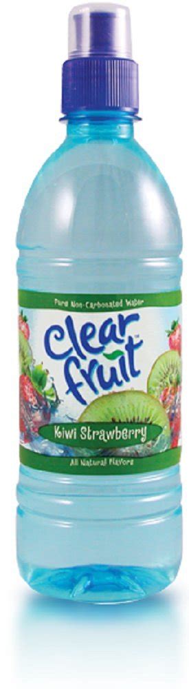 Clear Fruit Kiwi Strawberry Water Sport Bottle 169 Oz 24 Pack Food