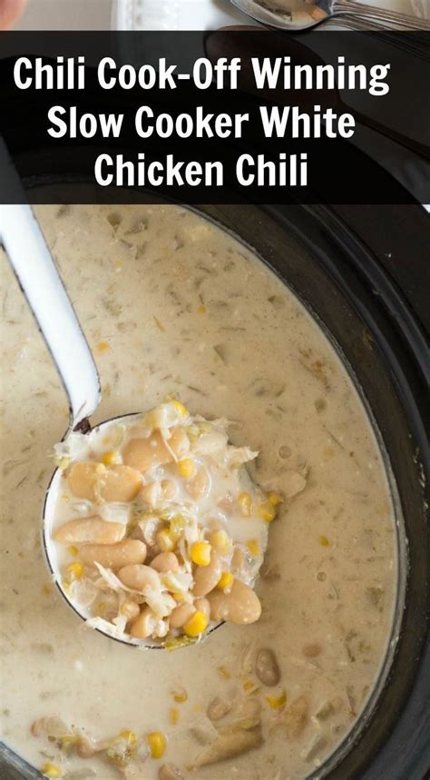 But our version is better than that. Creamy Slow Cooker White Chicken Chili | Recipe | Slow ...