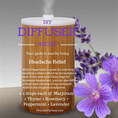 Diy Essential Oil Diffuser Recipe For Headache Relief Essential Oils