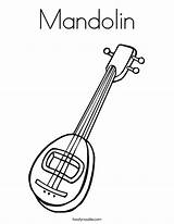 Mandolin Coloring Guitar Play Twistynoodle Outline Built California Usa Login Favorites Noodle Template Sketch sketch template