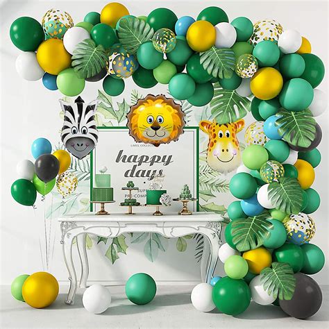 Jungle Safari Theme Balloon Arch Party Balloons Jungle Etsy