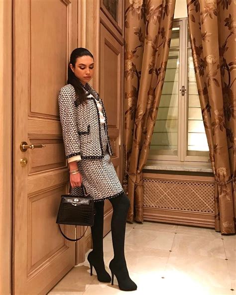 Chanel Tweed Jacket Anastasia Belyak Elegant Outfit