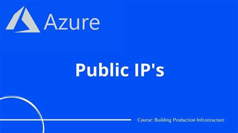 Azure 8 Public Ip Addresses Azure Tutorial Youtube