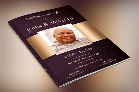 Dignity Funeral Program Publisher Templates On Behance