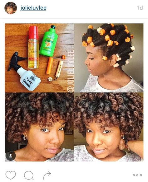 14 Defined And Undefined Roller Sets On 4c Hair Roller Set Natural Hair Natural Hair Styles