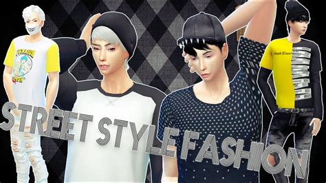 Mens Street Style Fashion Lookbook The Sims 4 Full Cc List ♡ Youtube