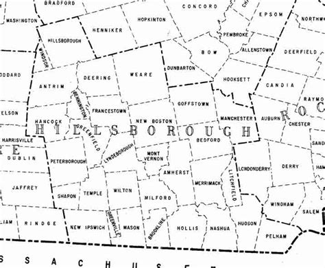 Nh Counties And Towns Map Maps For You