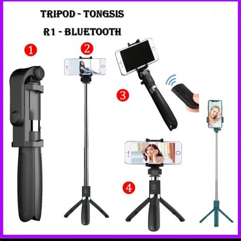 Tongsis Hp Berdiri 3 In 1 Multifungsi Tripotd Selfie Stick Phone