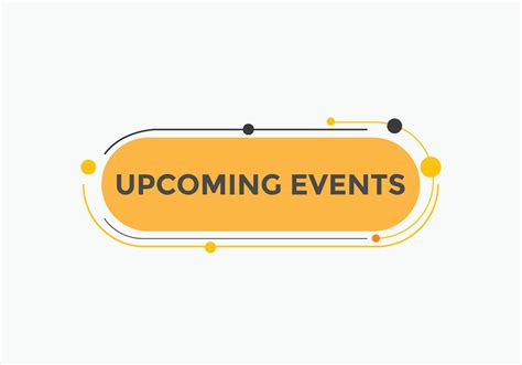 Upcoming Events Button Speech Bubble Upcoming Events Web Banner