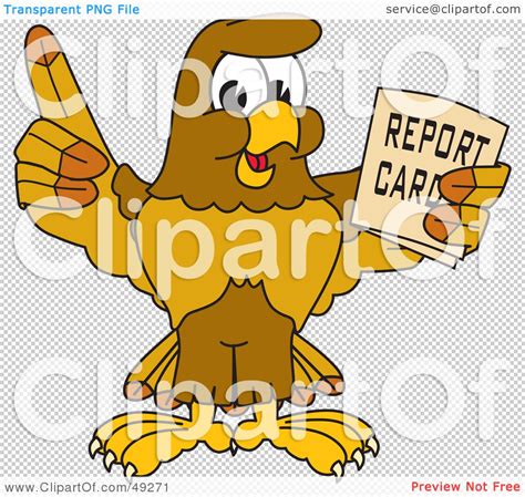 Royalty Free Rf Clipart Illustration Of A Hawk Mascot Character