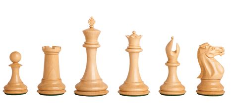 Staunton Chess Pieces Set Golden Rosewood King 3.75