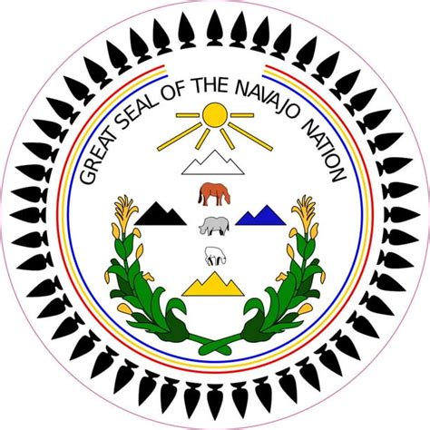 5in X 5in Great Seal Of The Navajo Nation Sticker Vinyl Decals Stickers