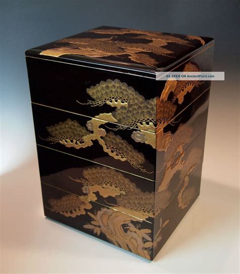Pictures Of Jubako Antique Japanese Lacquered Wood Jubako Edo