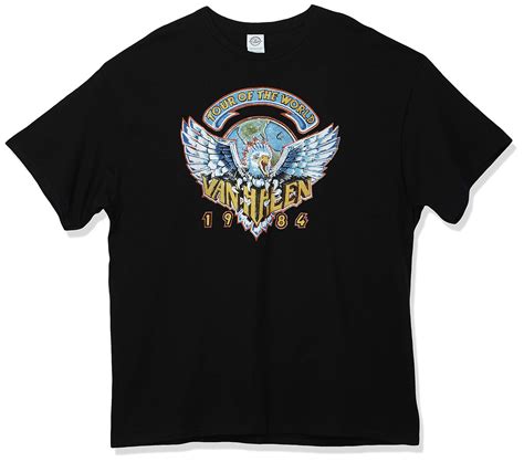 Buy Fea Mens Van Halen 1984 Tour Of The World Mens T Shirt Online At