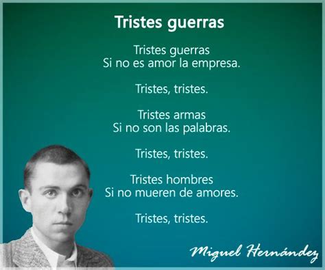 Poemas De Miguel Hernández Vida Y Obra Del Poeta