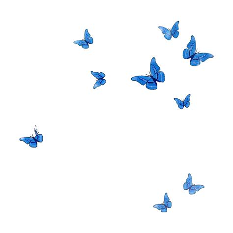 Flying Blue Butterflies Png Hd Photo Png Arts