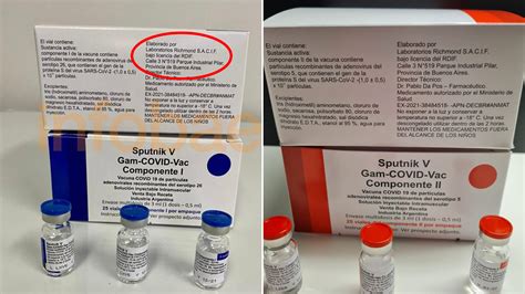 cuántas dosis del componente 1 y 2 de la vacuna sputnik v producidas por richmond dispondrá