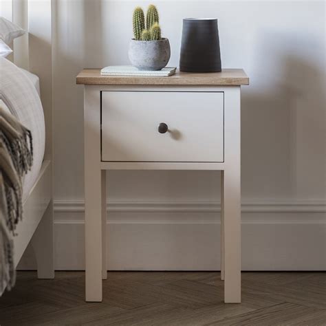Banbury White Bedside Table Homesdirect365