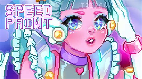 Speedpaint ♡ Space Maid 🌠 Adopt Kawaii Pixel Girl♡ Youtube