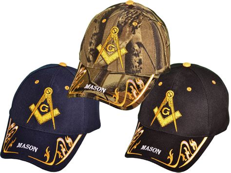Masonic Baseball Hats Caps With Gold Trim Hawkins Footwear And Sports