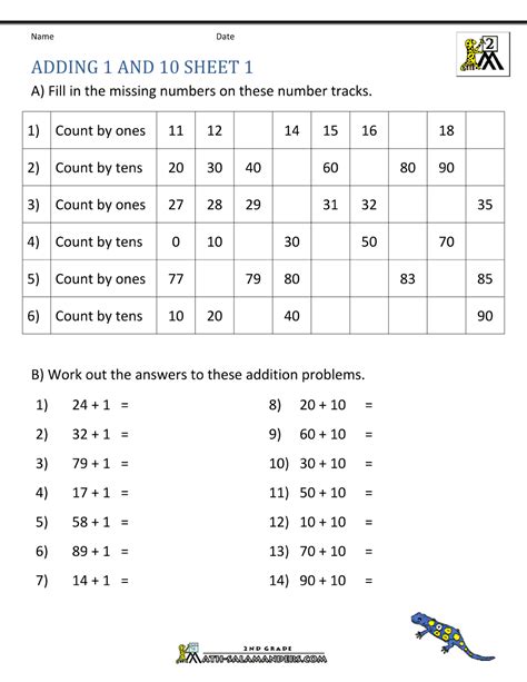 Second Grade Math Addition Worksheets Worksheet Hero