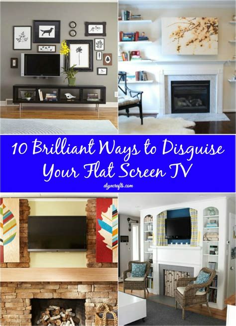 Hidden tv using bifold doors for tvs that are mounted above a fireplace, creating a custom tv cabinet with bifold doors is a beautiful solution as seen in this gorgeous living room designed by simply home decorating: 10 Brilliant Ways to Disguise Your Flat Screen TV - DIY ...