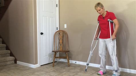 How To Walk With Crutches Youtube