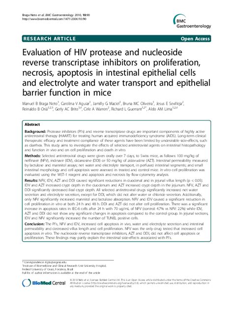 pdf evaluation of hiv protease and nucleoside reverse transcriptase inhibitors on